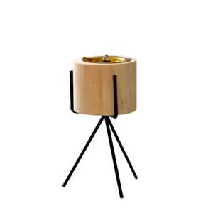 Brûleur d'encens religieux en bois et métal, parfum aromatique pour la maison, style hôtel royal - Porte-encens en résine durable et écologique - Product Image 3