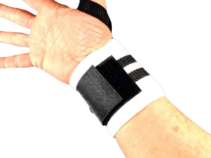 Striped <b>Wrist</b> Wraps Breathable Adjustable for Weight Lifting Fitness Gym Exercise Unisex <b>Support</b> Bandages - Product Image 3