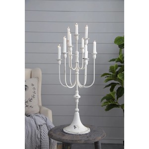 Élégant chandelier blanc à cinq bras en fer pour la décoration de la maison à prix avantageux - Product Image 3