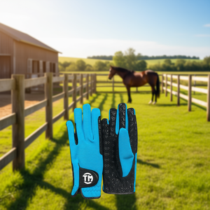 Guantes de Equitación Personalizados, Transpirables, Elásticos, de Microfibra, Cuero Sintético, Agarre de Silicona, Protección UV, Secado Rápido - Product Image 3