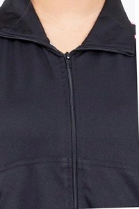 Ensemble de survêtement noir pour femme, manches longues, fermeture éclair sur le devant, jogging décontracté rayé rose avec poches latérales, vêtements d'automne - Product Image 5