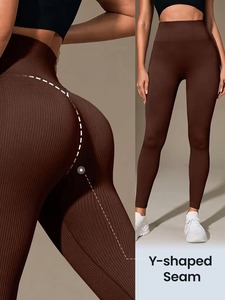 Leggings de sport pour femmes Premium Scrunch Butt |   Leggings de sport respirants et très extensibles |   Pantalon de sport athlétique slim fit - Product Image 3