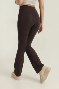 Seamless Simple High-Waisted Ankle-Length Solid Yoga <b>Leggings</b> <b>Women</b> Elastic Waist Breathable Eco-Friendly Quick Dry Reversible - Product Image 4