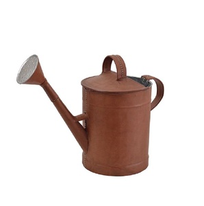 Arrosoirs en fer forgé sur mesure, finition verte, pour arrosage intérieur et extérieur, porte-fleurs fait main - Product Image 5