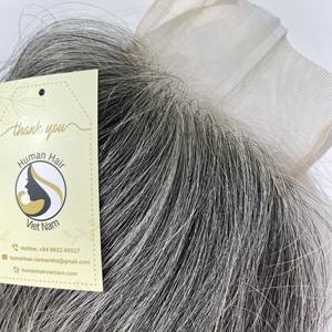 Perruque Lace Closure transparente cheveux humains brésiliens, cheveux bruts de haute qualité, cheveux lisses, couleur naturelle, échantillon gratuit - Product Image 5