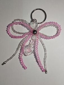 Handmade Embroidery Beaded Keychain with Intricate Floral Beadwork Decorative <b>Bag</b> Charm Elegant <b>Key</b> <b>Ring</b> Gift for Women - Product Image 6
