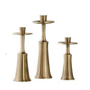 Support de bougie conique au design élégant pour table, accent décoratif, vaisselle, chandelier, cheminée, support pour occasions festives - Product Image 1