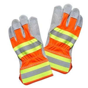 Leather Work <b>Gloves</b> Real Leather Working <b>Gloves</b> Durability-Enhanced Leather Work <b>Gloves</b> with Double Palm Industrial Safety - Product Image 1