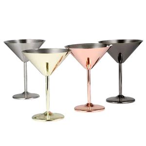 Copas de Vino de Acero Inoxidable Personalizadas, Elegantes y de Lujo, Copas para Fiestas, Copas para Martini - Product Image 4