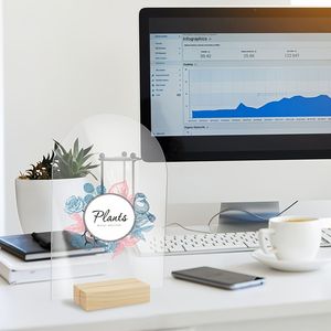 Base per Carte in Acrilico Trasparente a Forma di Arco, Set da 20 Pezzi, Esagonale, per Lista Ospiti Matrimonio, Segnaposto Vuoti, Numeri Tavolo - Product Image 3