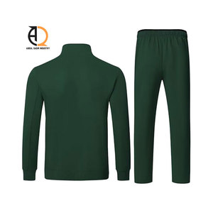 Men Tracksuit Comfortable Fitness Training Suit Football Club Tracksuit Set Sew Custom Logo Mens <b>Jackets</b> - Product Image 2
