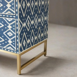 ILAHI's Bone Inlay <b>Drawer</b> Modern Design Agate Detailing <b>Storage</b> Portable Home Furniture - Product Image 3