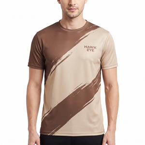 T-shirt de sport imprimé pour homme, sublimation intégrale, t-shirt athlétique personnalisé, respirant, manches courtes, entraînement, gym, vêtements de sport - Product Image 5