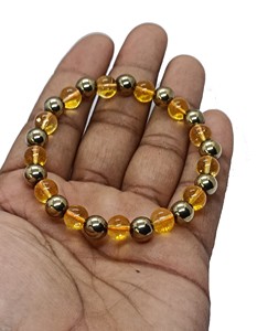 High quality Citrine Pyrite Crystal Gemstone Bead Bracelet Fashion Charm Jewelry for Men Women for Energy Meditation Gift - Product Image 6
