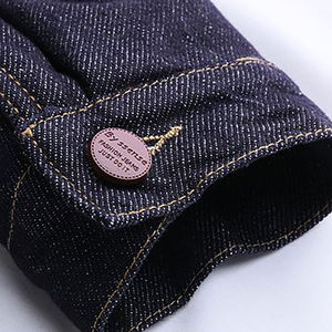 Leather Collar Y2K Streetwear Denim <b>Jacket</b> Steel Donut Button Washed Denim Jean <b>Jackets</b> for Women's for Winter Outerwear - Product Image 6