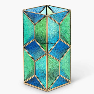 Modern Look Copper Metal Shinny Polished Unique Candle Jar Luxury <b>Indoor</b> <b>Lighting</b> Decoration Candle <b>Lantern</b> - Product Image 2