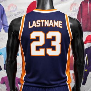 Uniforme de Baloncesto Personalizado para Equipos Escolares, de Secado Rápido, Transpirable, 100% Poliéster, Sublimado, sin Mangas, Corte Atlético - Product Image 5