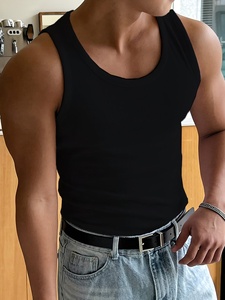 <b>Men</b> Tank Top Sleeveless Vintage T Shirt <b>Gym</b> Workout Fitness Sportswear Casual Summer Streetwear <b>Vest</b> - Product Image 3