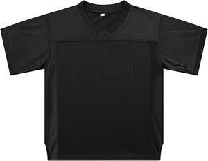 Camiseta Deportiva Verde con Cuello en V, Diseño de Paneles de Malla Ligera de Poliéster, Manga Corta - Product Image 3