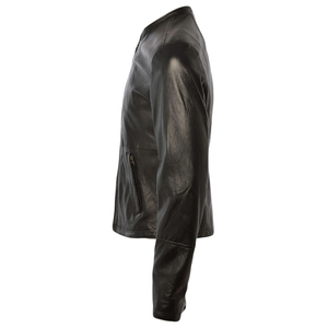 Fabricant OEM de vestes en cuir streetwear, vestes en cuir de vachette véritable sur mesure, vestes d'hiver pour hommes - Product Image 3