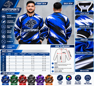 Camiseta de Paintball REXFIT SPORTS, Uniforme de Equipo Sublimado Personalizado, Fabricante OEM de Pakistán, Logotipo Personalizado al por Mayor, Camiseta Deportiva de Manga Larga - Product Image 4