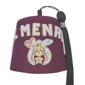 Sombrero Fez con Logotipo Personalizado Elegante, Calidad Premium, Ajuste Ajustable, Diseño Elegante, 100% Lana, Transpirable, Impermeable para un Estilo Atemporal - Product Image 1