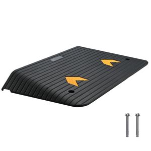 Rampe de seuil en caoutchouc améliorée de 3,5 po de hauteur, surface texturée antidérapante, 1 canal, pour portes et voitures, en caoutchouc naturel, 330 po - Product Image 1