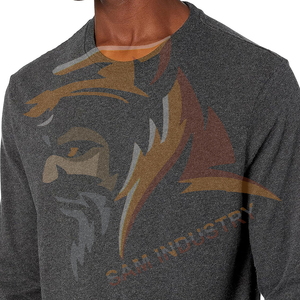 เสื้อยืดคอกลมแขนยาวแบบแห้งเร็ว พิมพ์ลายแบบซับลิเมชั่นตามสั่ง OEM ODM ระบายอากาศได้ดี เป็นมิตรกับสิ่งแวดล้อม - Product Image 4