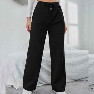 New Design Custom Women's Sports Sweatpants Loose Fit Cotton Jogger Trousers Casual Training <b>Pants</b> For Ladies - Product Image 4