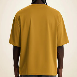 T-shirts en tricot surdimensionnés pour hommes, design personnalisé, impression numérique de haute qualité, logo, 100% coton, respirant, anti-rides - Product Image 2