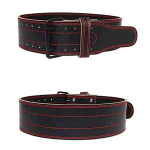 Cinturón de Cuero de Alto Rendimiento para Levantamiento de Pesas, Cinturón de Soporte de Cuero Grueso para Gimnasio, para Hombres, Entrenamiento de Fuerza y Levantamiento de Pesas Pesadas - Product Image 2