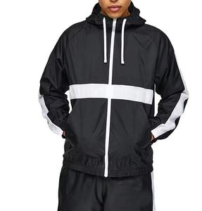 Nuevo Diseño de Chándal Deportivo para Hombre, Chaqueta y Pantalones con Rayas en Contraste, Traje Cortavientos para Correr, Informal, para Exteriores, con Logotipo Personalizado OEM - Product Image 6