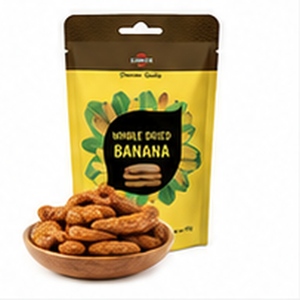 Délicieuses bananes séchées entières de qualité supérieure, fournies par un fabricant vietnamien, en vente en gros à prix avantageux, conditionnées en sacs de 200g. - Product Image 1