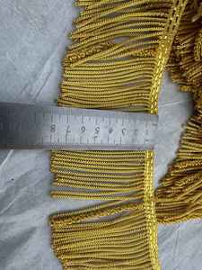 Borla de Flecos de Hilo Metálico Tejido Personalizado para Disfraces Históricos y Decoración del Hogar - Adorno de Bordado Duradero y Ecológico - Product Image 2