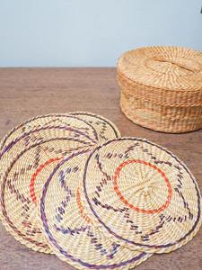 Juego de Posavasos de Ratán Estilo Vintage, Hechos a Mano, para Mejorar la Experiencia de Picnic o la Decoración de Mesas al Aire Libre, Venta al Por Mayor desde India - Product Image 4