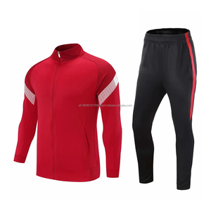 2024 แฟชั่นจ๊อกกิ้งสวมใส่สะท้อนแสงออกแบบใหม่โลโก้ที่กําหนดเองผ้าฝ้าย 100% คุณภาพสูงชุดฝึกซ้อมฟุตบอลสําหรับชาย - Product Image 3