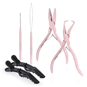 Kit complet d'extensions de cheveux, outils de beauté professionnels pour l'application d'extensions de cheveux - Product Image 1