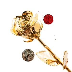 พวงหรีดดอกไม้ประดิษฐ์โลหะสีโรสโกลด์คุณภาพสูงสำหรับขายส่ง เหมาะสำหรับวันวาเลนไทน์ คริสต์มาส และวันขอบคุณพระเจ้า - Product Image 1