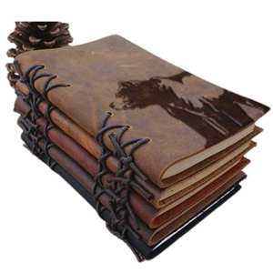 สมุดบันทึกหนังแท้พรีเมียมขนาด A5 200 หน้า ลายพิมพ์สัตว์ ดีไซน์กะทัดรัด ทนทาน เหมาะสำหรับใช้ส่วนตัวและมืออาชีพ - Product Image 4