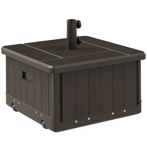 Base per Ombrellone da Patio Marrone, Solo Base, Supporto e Porta Ombrelloni da Esterno per Terrazze, Adatta a Ombrelloni di Tutte le Dimensioni - Product Image 5