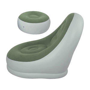 ชุดโซฟาเป่าลมพีวีซีสำหรับห้องนั่งเล่นเก้าอี้เป่าลม ISO9001นุ่มสบายพร้อมเบาะรองนอน - Product Image 2