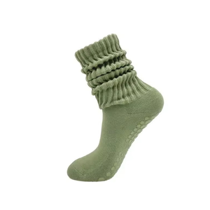 Wholesale Pilates Grip <b>Slouch</b> <b>Socks</b> Nonslip Knitted <b>Socks</b> Breathable <b>Socks</b> Custom Spandex Nylon <b>Socks</b> Multicolor - Product Image 4