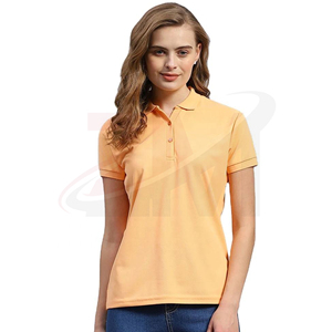 Polo en coton personnalisé pour femmes, fabrication OEM, manches courtes, respirant, confortable, uniforme en gros - Product Image 4