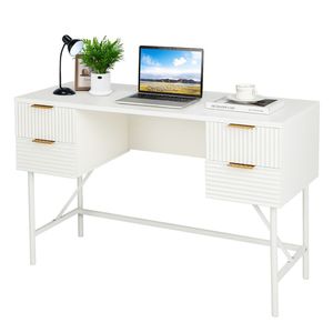 48-Inch Home <b>Office</b> <b>Computer</b> Desk with 4 Drawers for Your Workspace - Product Image 5