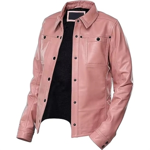 Chaquetas de cuero para motocicleta, personalizadas en colores y con logotipo, para hombre, en oferta, premium, a prueba de viento, con cierre de cremallera. - Product Image 3