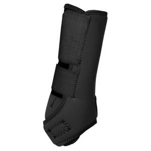 Bottes de médecine sportive réglables en néoprène et cuir pour l'équitation – Protection de haute qualité pour les tendons et les sabots - Product Image 1