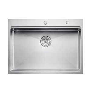 Lavello da Cucina da 30 Pollici in Acciaio Inossidabile 304, Workstation con Vasca Singola, Montaggio Superiore, Stile Farmhouse con Bordo, Lavello da Incasso Multiuso - Product Image 1