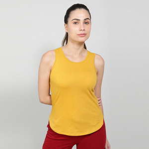 Women's <b>Red</b> Sleeveless Tank <b>Top</b> Solid Color O-Neck Knitted Casual Wear - Product Image 4