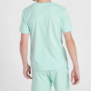 Ensemble unisexe en coton 2 pièces T-shirt et short Col rond Manches courtes Couleur unie Respirant Tenue décontractée d'été - Product Image 2