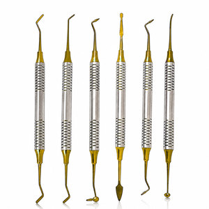 Kit d'instruments dentaires professionnels pour composites, avec poignées ergonomiques, pour interventions cliniques - Product Image 1